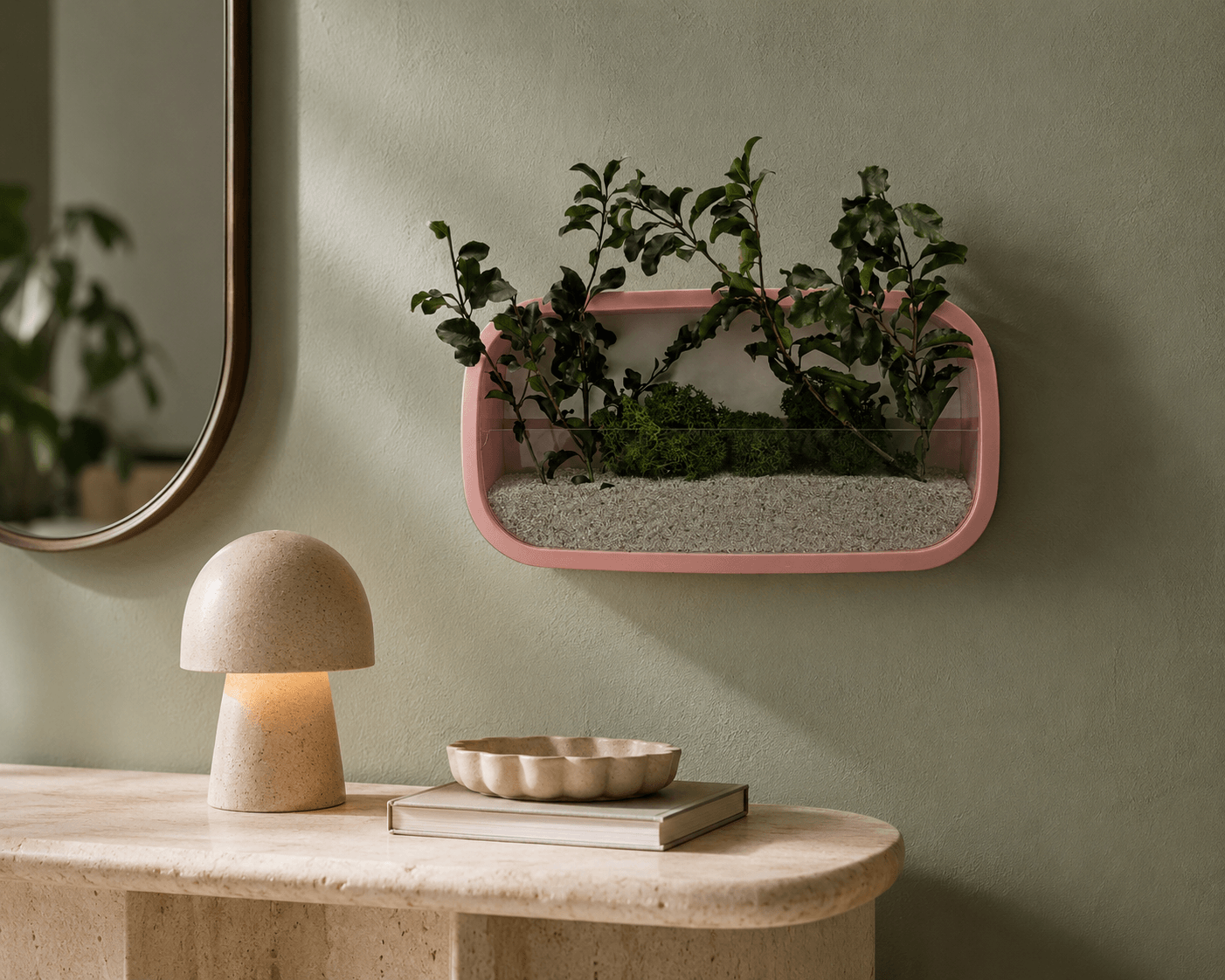 Jardinieră decorativă de perete dreptunghiulară