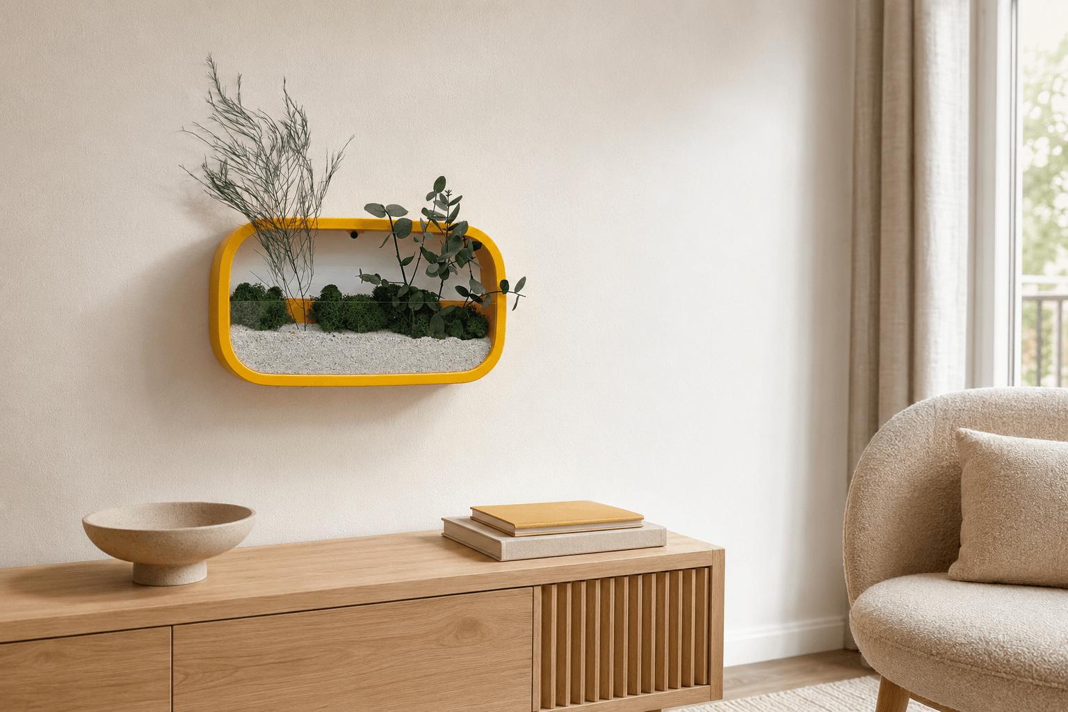 Jardinieră decorativă de perete dreptunghiulară