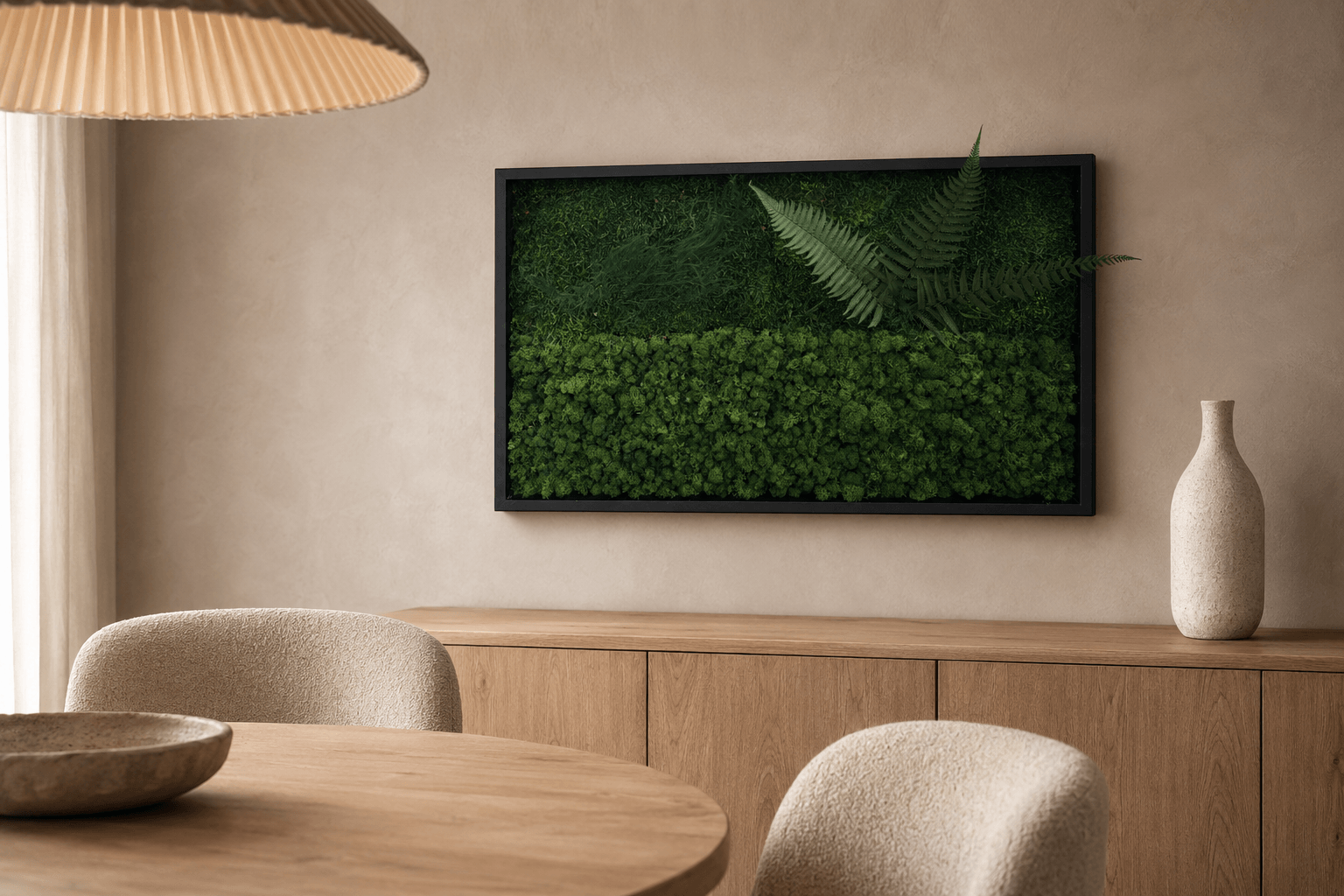 Tablou vegetal „Poiana cu Ferigi” – 100 × 60 cm