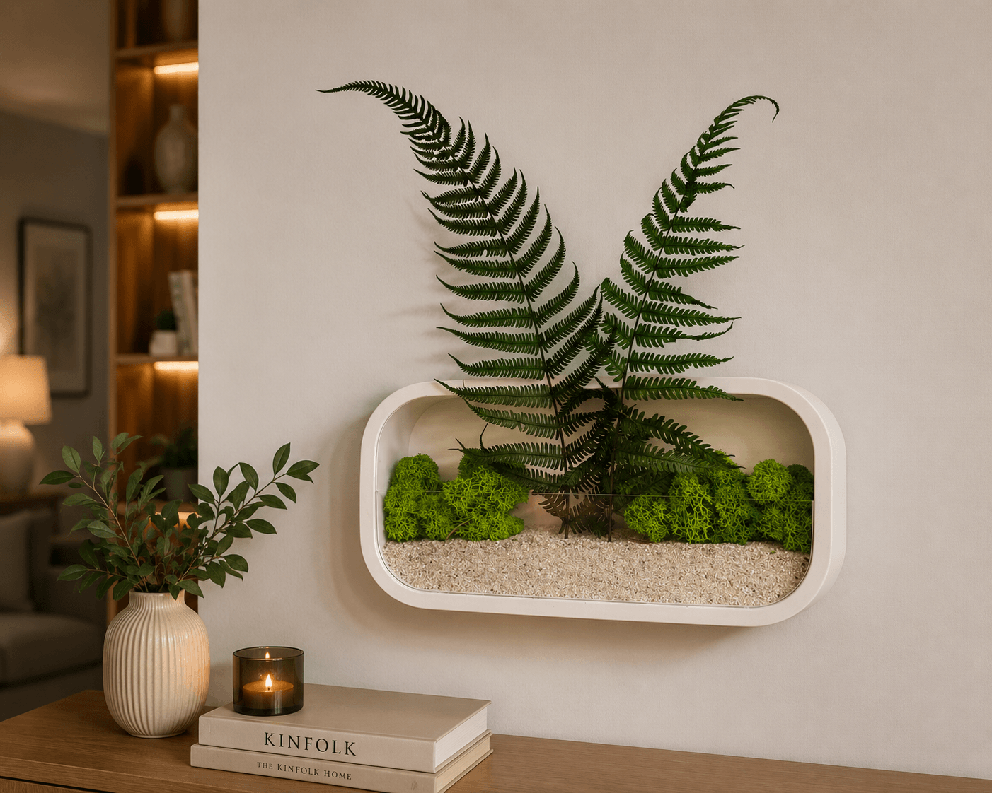 Jardinieră decorativă de perete | Alba