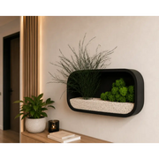 Jardinieră decorativă de perete | Neagra