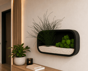 Jardinieră decorativă de perete | Neagra