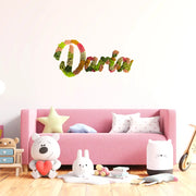 Nume personalizat din licheni pentru camera copiilor – Model „Daria”