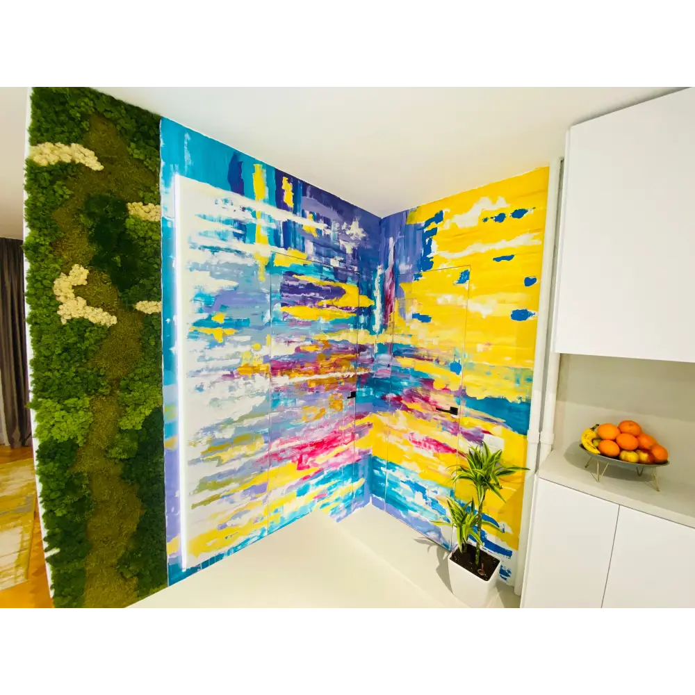 Panou decorativ cu licheni si muschi | Arta Abstracta