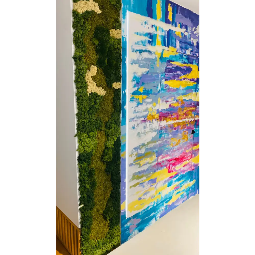 Panou decorativ cu licheni si muschi | Arta Abstracta