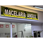 🌿 Panou decorativ personalizat cu licheni stabilizați – MACELARIA ANGUS 🌿