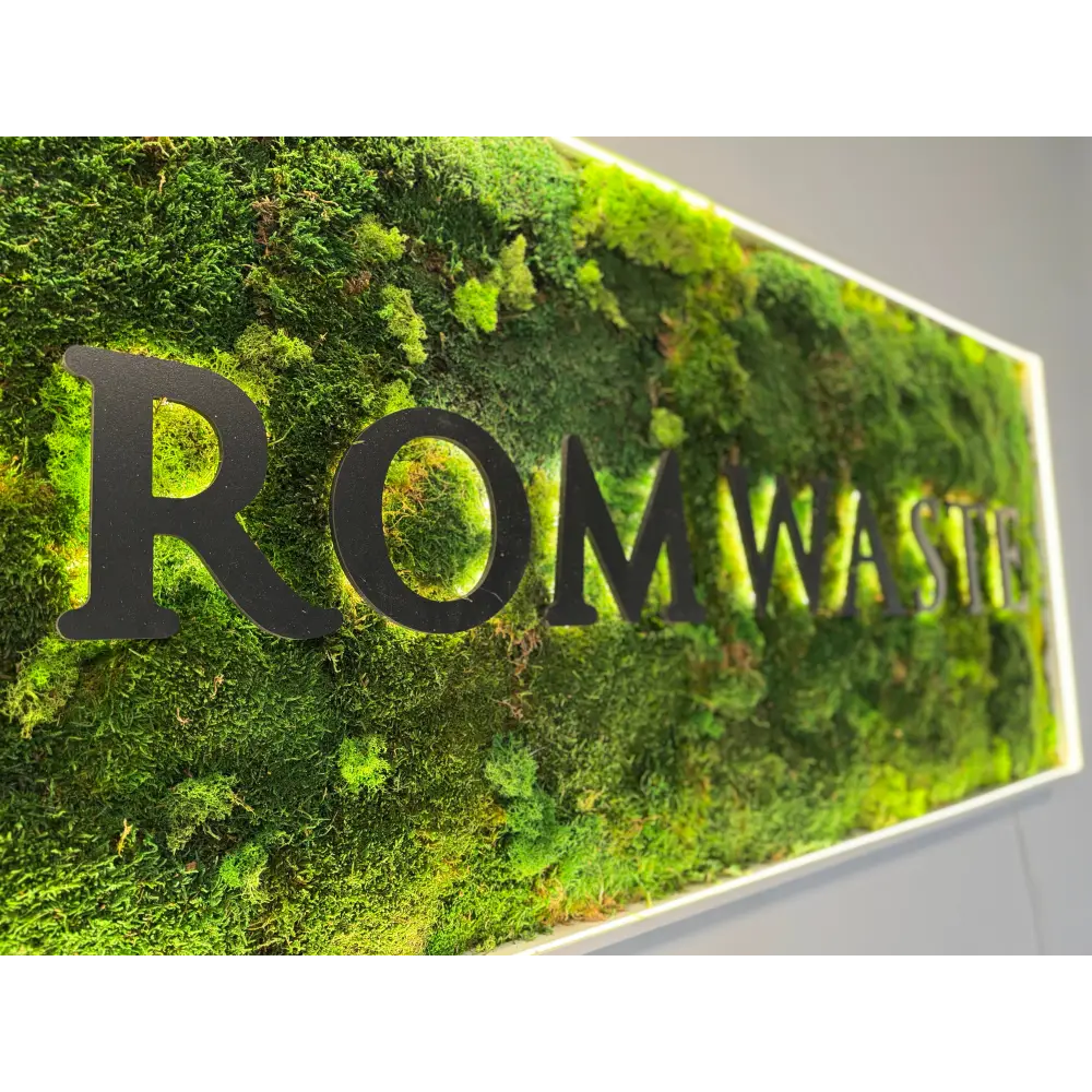 Tablou logo personalizat cu mușchi stabilizați – RomWaste